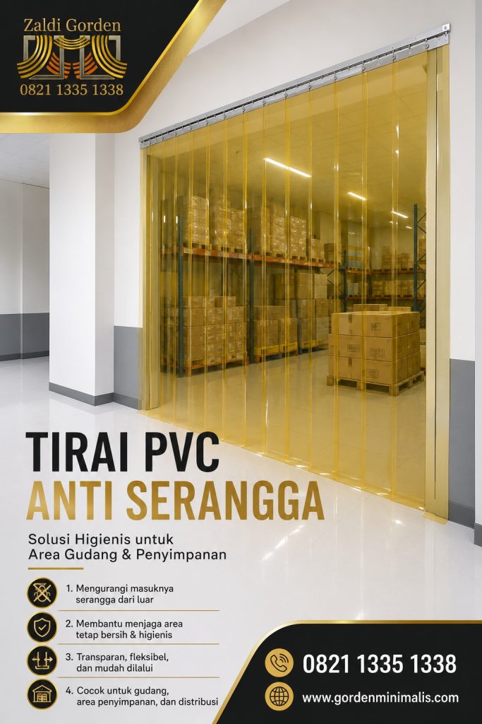 Tirai Plastik transparan anti serangga 3