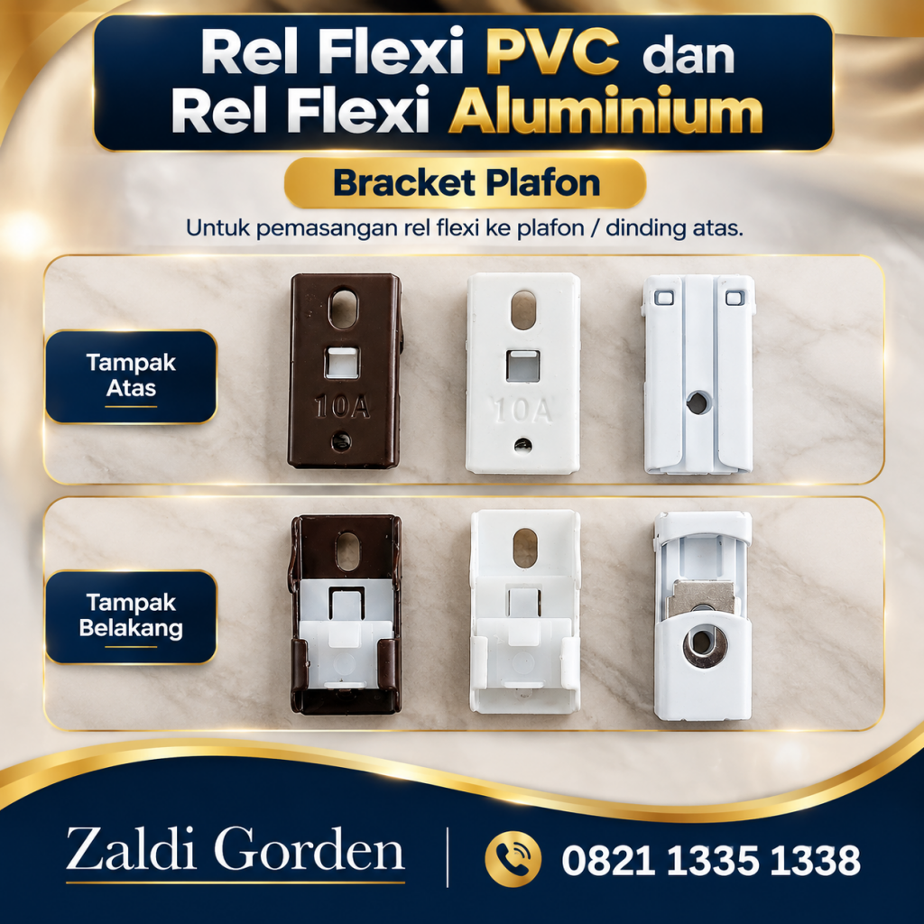 Bracket Rel lengkung Flexi