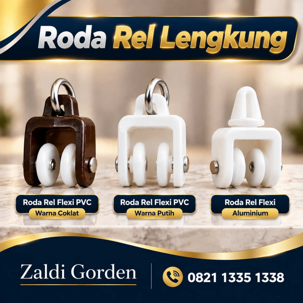 Roda Rel lengkung Flexi CT PVC