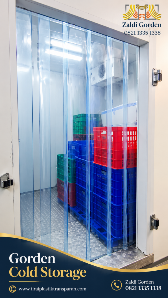 Tirai Plastik Polar untuk cold storage ruang pendingin