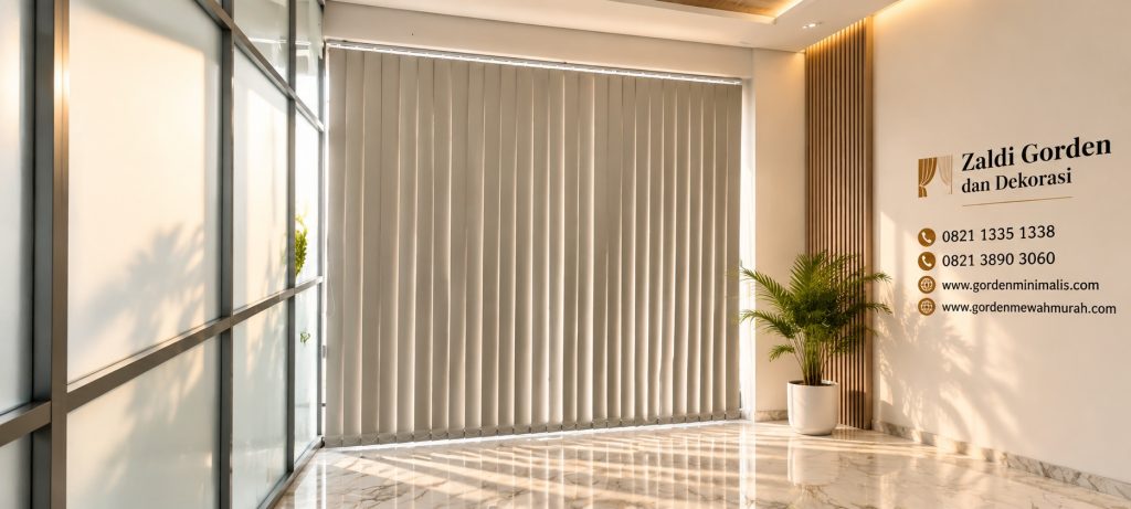 Gorden Vertikal Blind untuk kantor