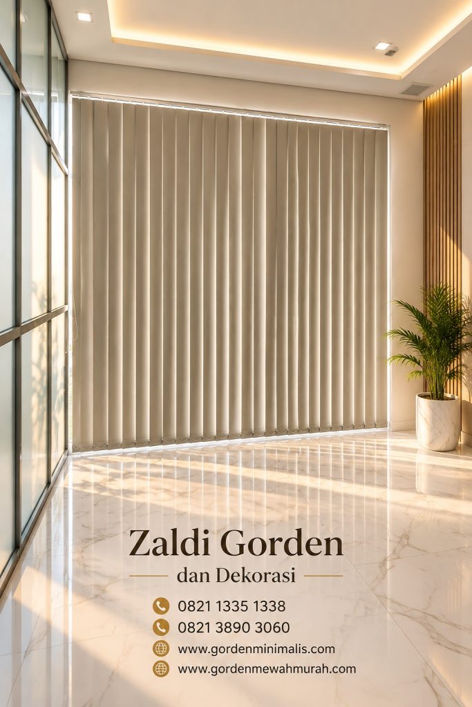 Gorden Vertikal Blind untuk kantor