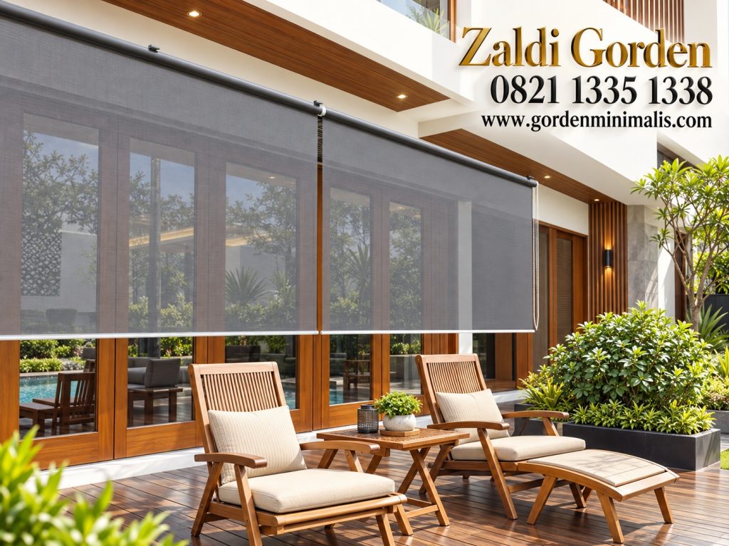 Solar screen outdoor tampias hujan