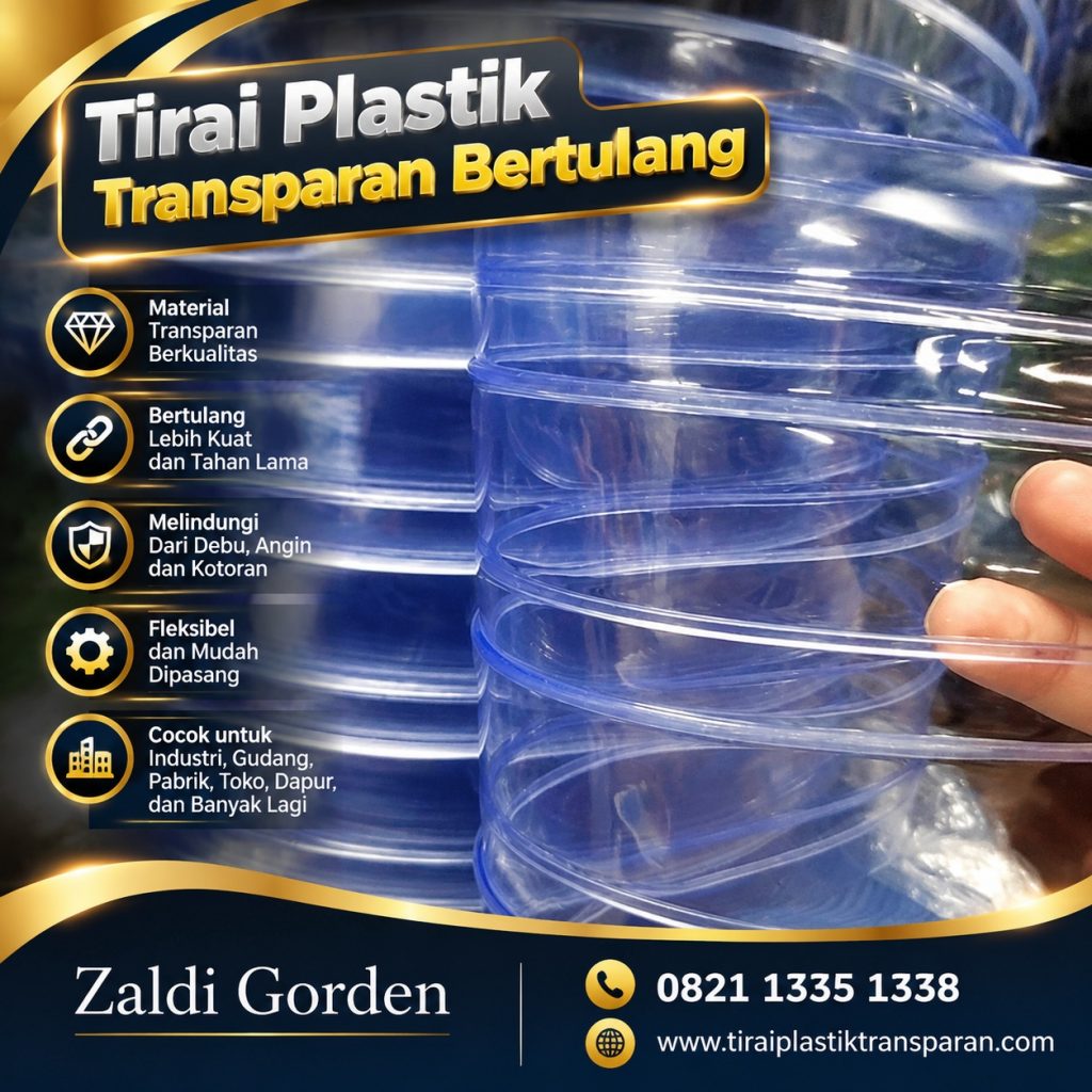 Tirai Plastik PVC Transparan